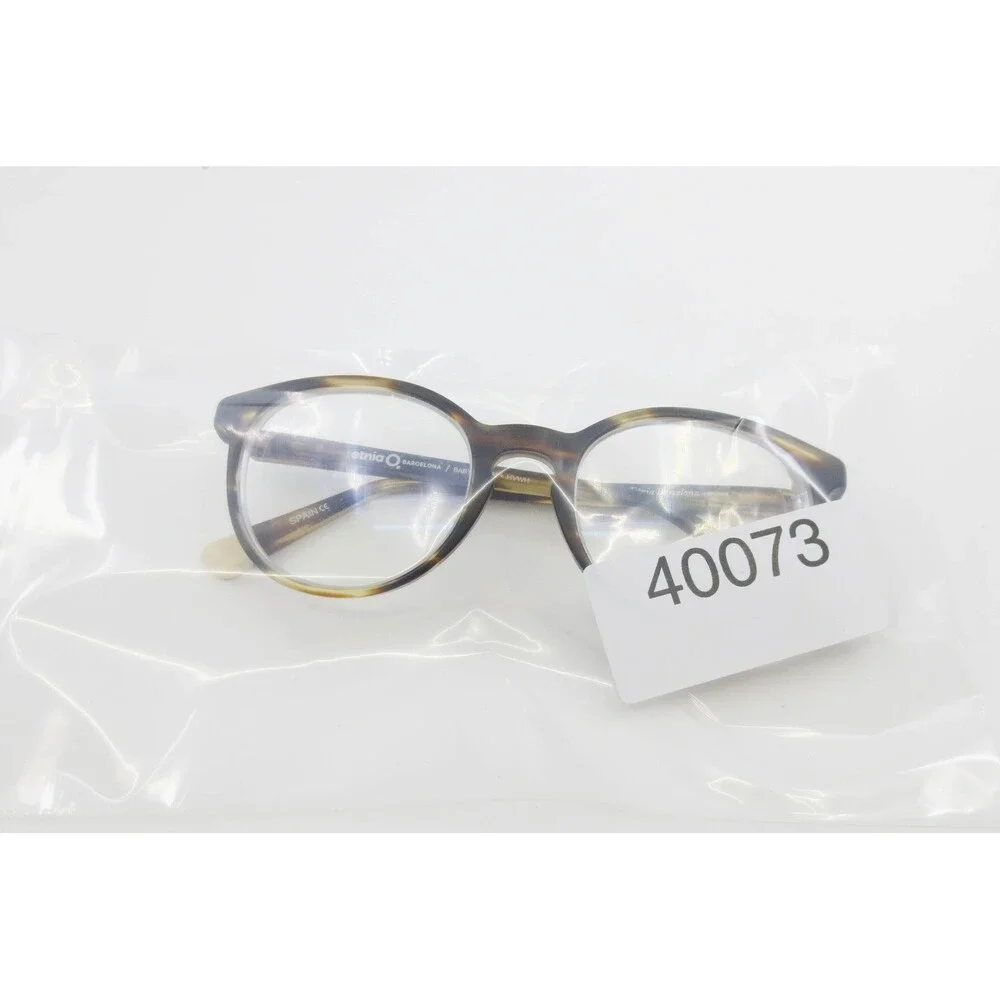 Etnia Barcelona Babylon HVWH Tortoise Shell Round Eyeglasses Frames 47-18-135
